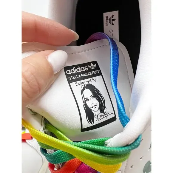Stella McCartney x Ed Curtis x adidas Originals Stan Smith Classic Sneakers 5.5 - Picture 10 of 13